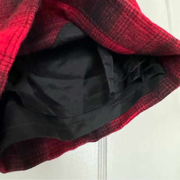 Lucky Brand Red Plaid Wool Cuffed Shorts - Picture 7 of 9